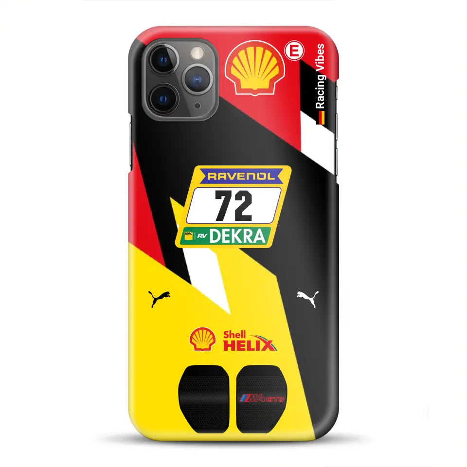 RMG M4 GT3 #72 Nürburgring 24h Qualifiers 2024 Livery - Customized Hardcase Cover for iPhone