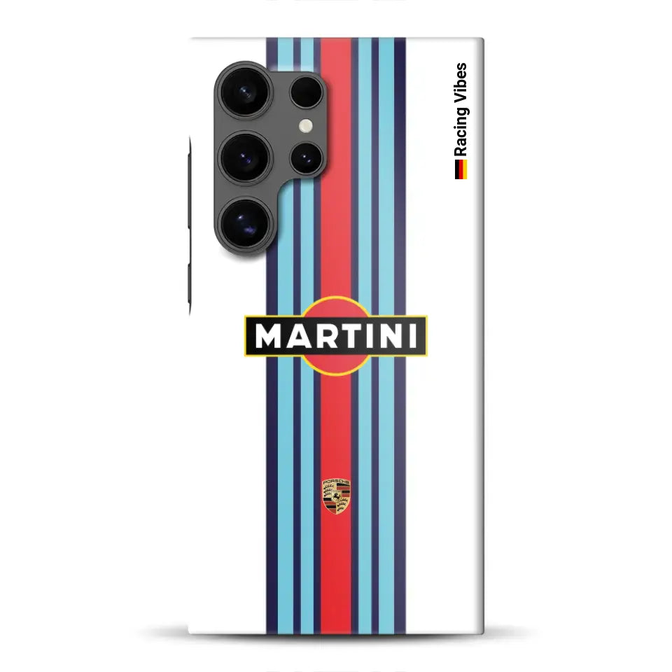 Martini Porsche Livery #1 - Individuelle Hardcase Hülle für Samsung