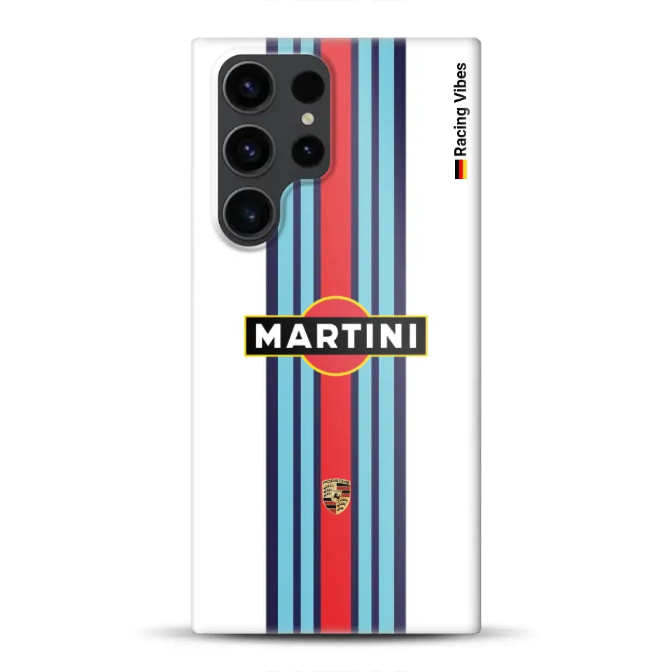 Martini Porsche Livery #1 - Individuelle Hardcase Hülle für Samsung