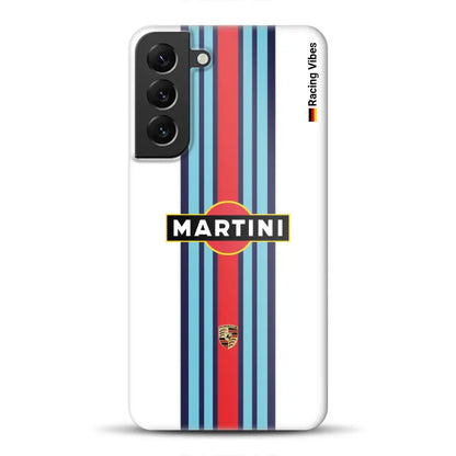 Martini Porsche Livery #1 - Individuelle Hardcase Hülle für Samsung