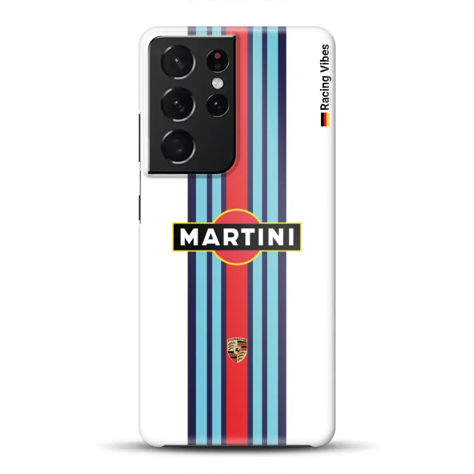 Martini Porsche Livery #1 - Individuelle Hardcase Hülle für Samsung