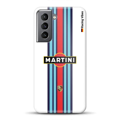 Martini Porsche Livery #1 - Individuelle Hardcase Hülle für Samsung