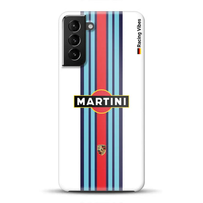 Martini Porsche Livery #1 - Individuelle Hardcase Hülle für Samsung