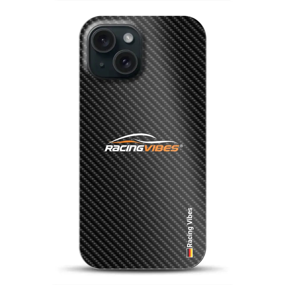 Carbon Style with logo upload - Customized premium case for iPhone