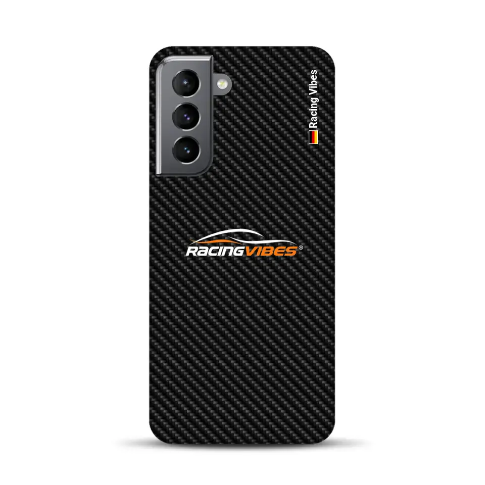 Carbon style with logo upload - Customized premium case for Samsung