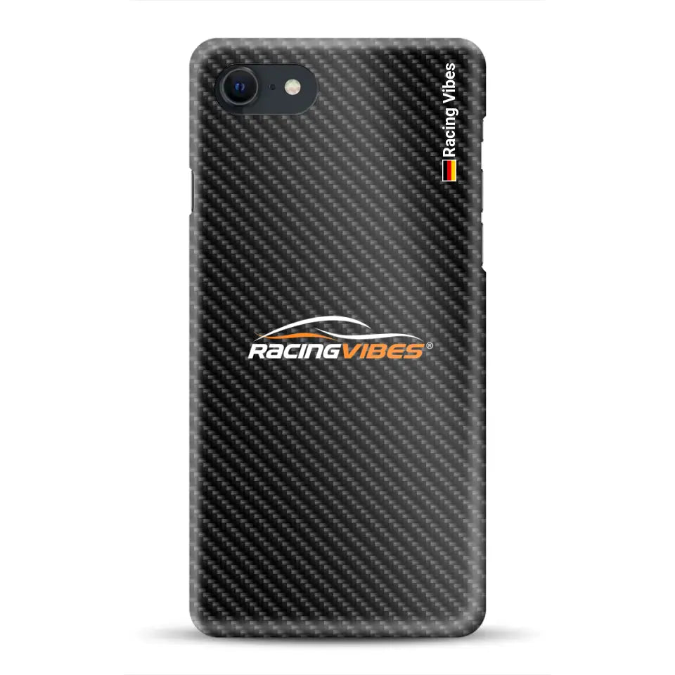 Carbon Style with logo upload - Customized hard case for iPhone