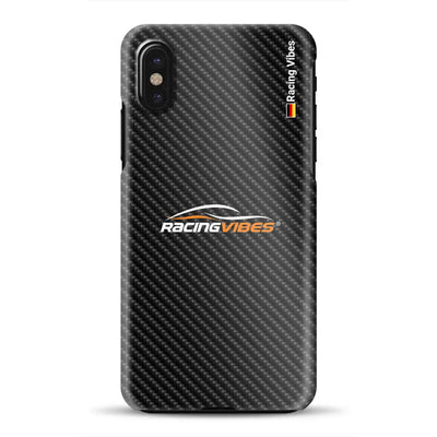 Stile carbonio mit Logo Upload -  Custodia rigida per iPhone
