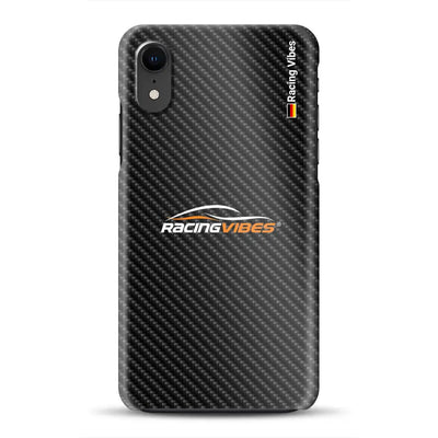 Stile carbonio mit Logo Upload -  Custodia rigida per iPhone