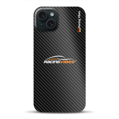 Carbon Style mit Logo Upload - Individuelle Hardcase Hülle für iPhone