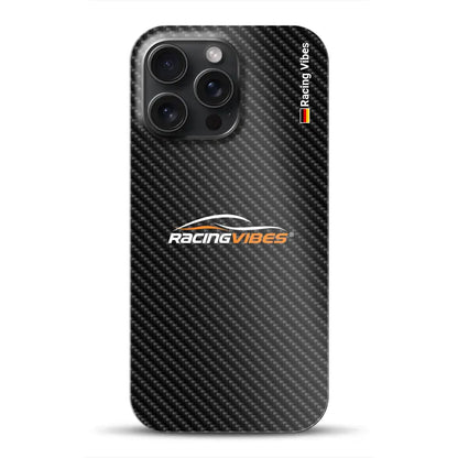 Carbon Style mit Logo Upload - Individuelle Hardcase Hülle für iPhone