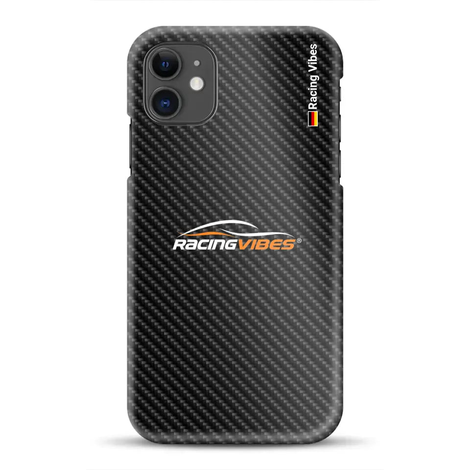 Carbon Style with logo upload - Customized hard case for iPhone