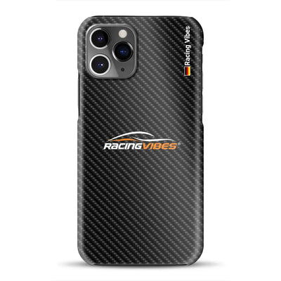 Stile carbonio mit Logo Upload -  Custodia rigida per iPhone