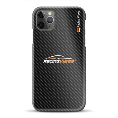 Stile carbonio mit Logo Upload -  Custodia rigida per iPhone
