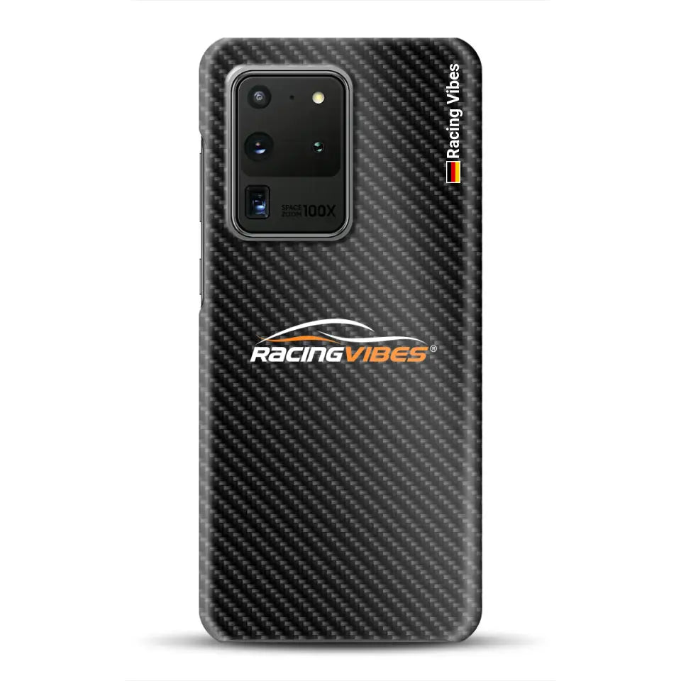 Carbon style with logo upload - Customized hardcase cover for Samsung