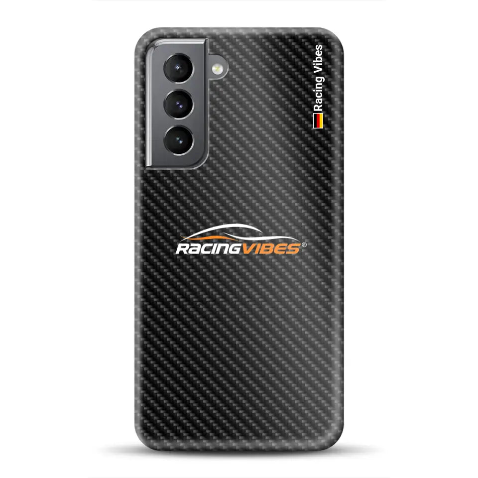 Carbon style with logo upload - Customized hardcase cover for Samsung