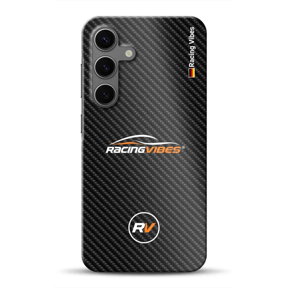 Carbon style with logo upload - Customized hardcase cover for Samsung