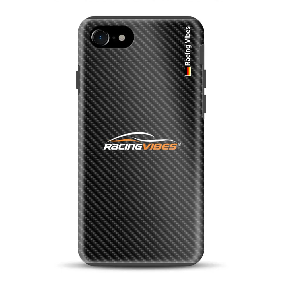 Carbon Style with logo upload - Customized premium case for iPhone