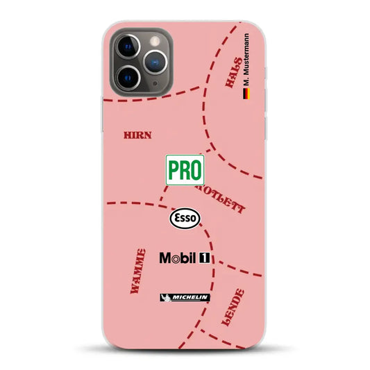 Pink Pig Porsche RSR Livery - Individuelle Handyhülle für iPhone