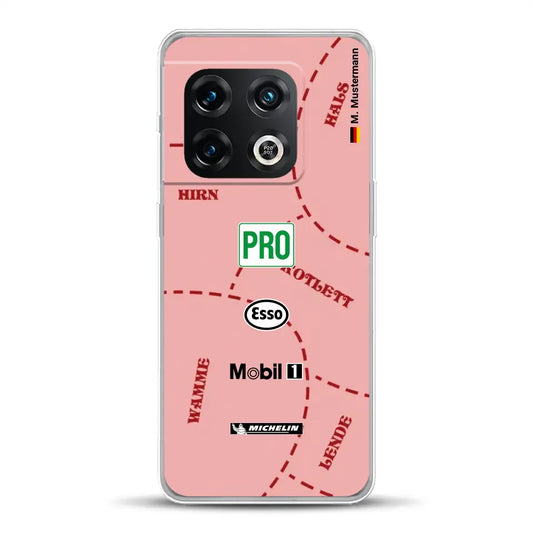 Pink Pig Porsche RSR Livery - Individuelle Handyhülle für OnePlus