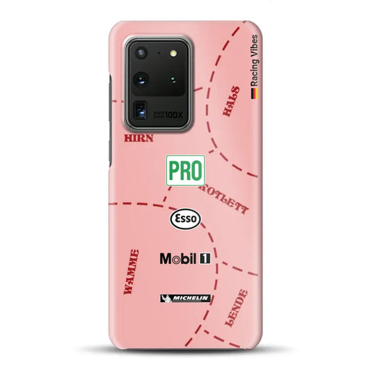 Pink Pig Porsche RSR Livery - Individuelle Hardcase Hülle für Samsung