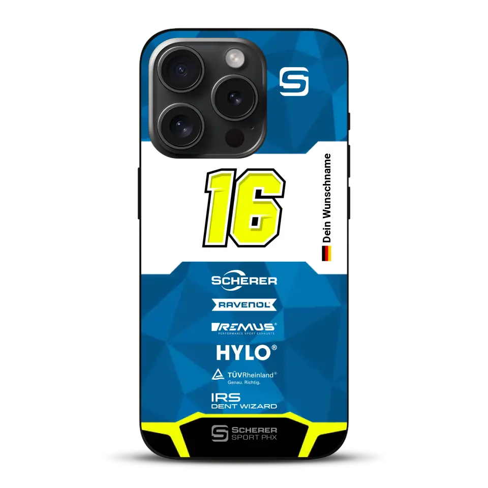 Scherer Sport PHX #16 Sieger 24h Nürburgring 2024 Livery - Custodia per cellulare personalizzata per iPhone