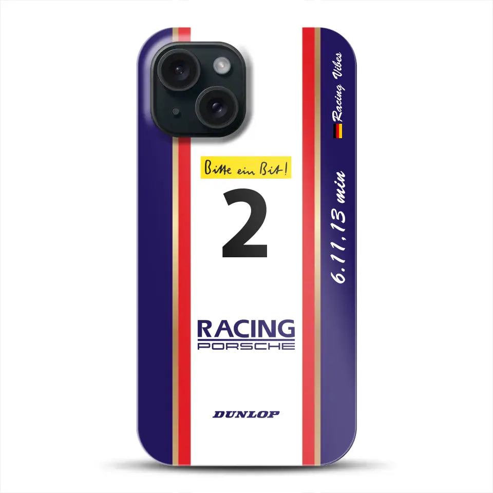 956K #2 Bellof Rekordrunde Nordschleife 1983 Livery – Custodia premium personalizzata per iPhone