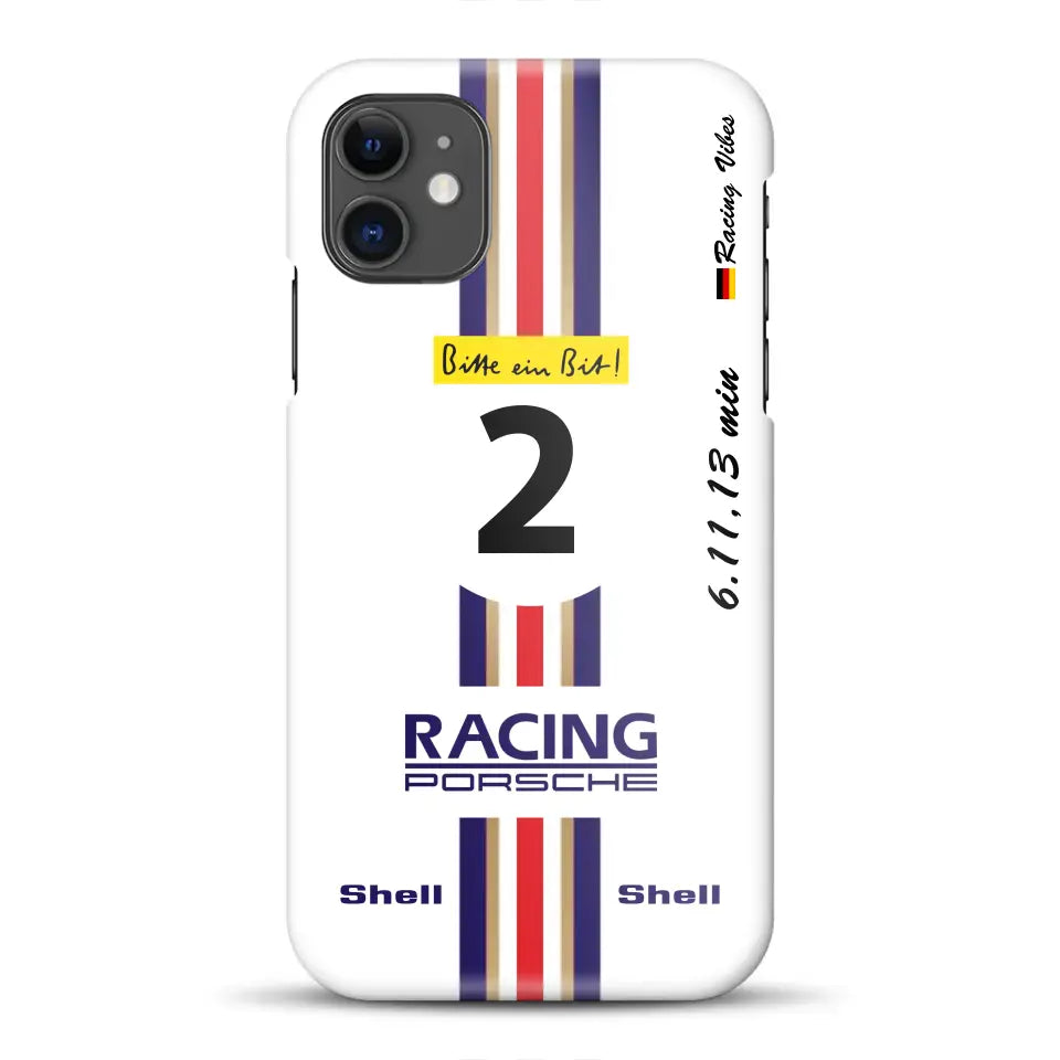 956K #2 Bellof Rekordrunde Nordschleife 1983 Livery - Customized Hardcase Cover for iPhone