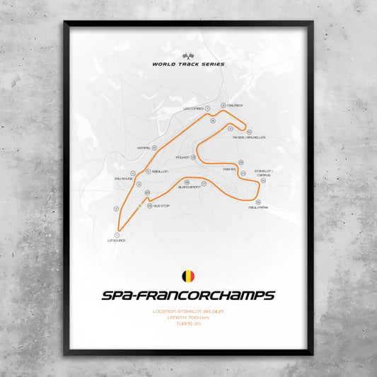 Spa-Francorchamps - Individuelles Wandbild