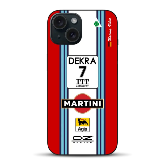 155 V6 TI #7 Nannini Alfa Corse DTM 1995 Livery - Individuelle Handyhülle für iPhone