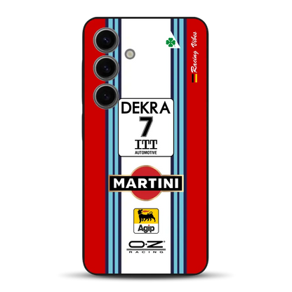 155 V6 TI #7 Nannini Alfa Corse DTM 1995 Livery - Custodia per cellulare personalizzata per Samsung