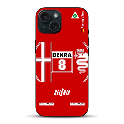 155 V6 TI #8 Larini DTM Champion 1993 Livery - Individuelle Handyhülle für iPhone