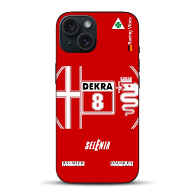 155 V6 TI #8 Larini DTM Champion 1993 Livery - Custodia per cellulare personalizzata per iPhone