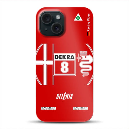 155 V6 TI #8 Larini DTM Champion 1993 Livery – Custodia premium personalizzata per iPhone