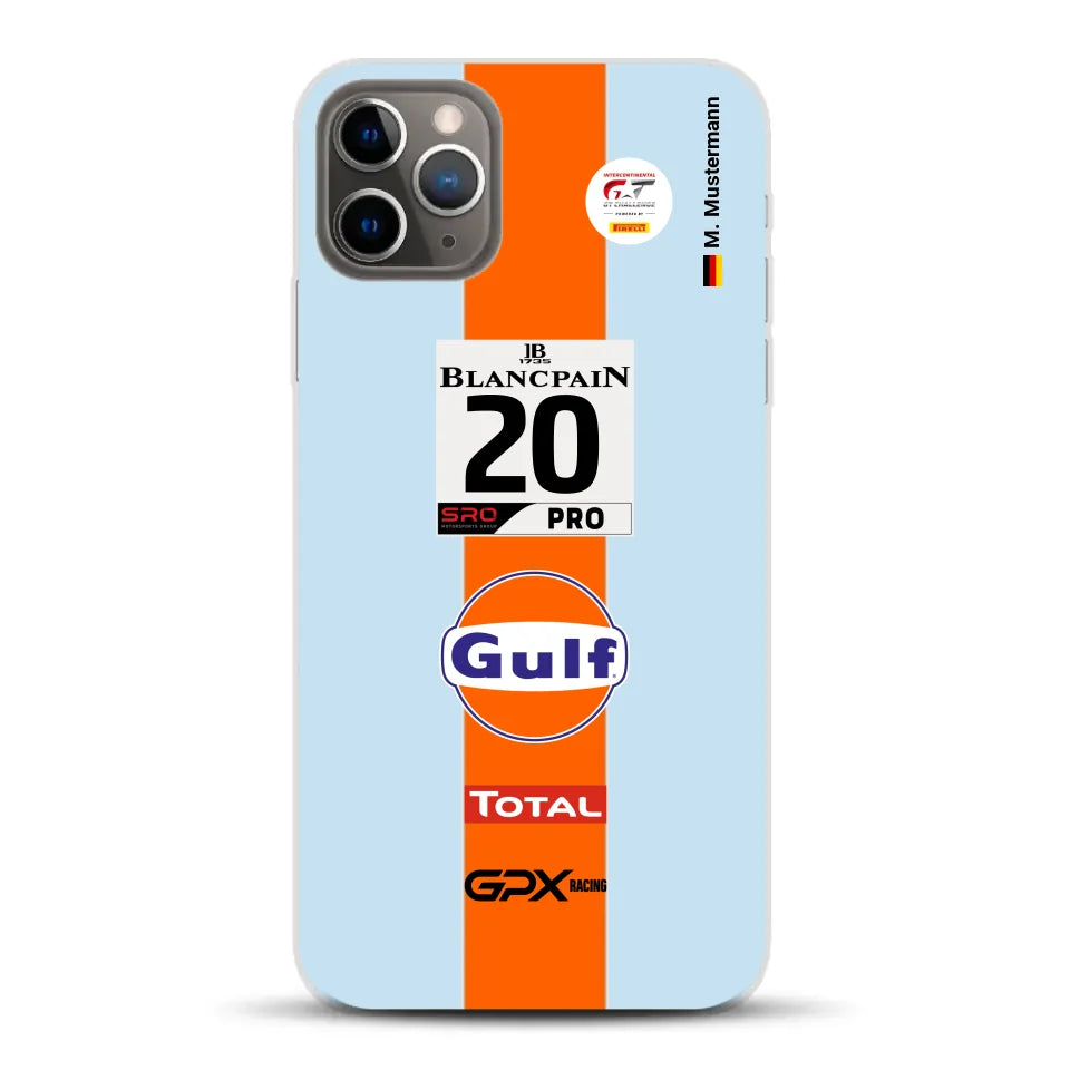 Gulf Porsche GT Livery - Custom phone case for iPhone