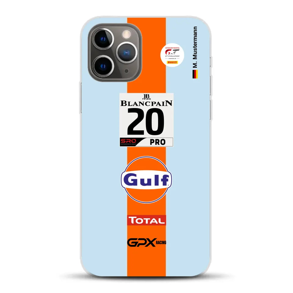 Gulf Porsche GT Livery - Custom phone case for iPhone