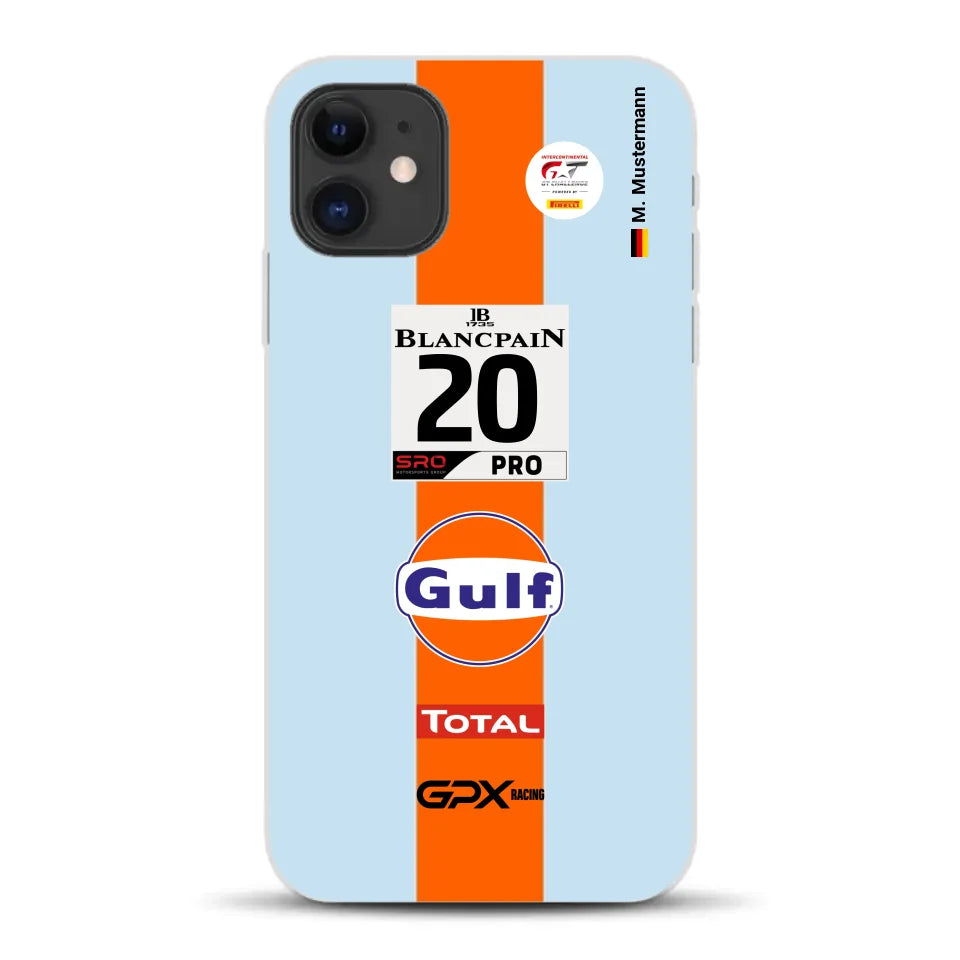 Gulf Porsche GT Livery - Custom phone case for iPhone