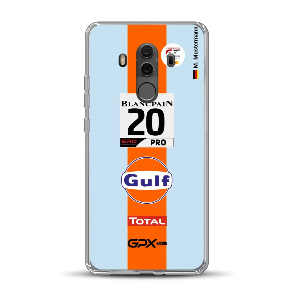 Gulf Porsche GT Livery - Custom phone case for Huawei