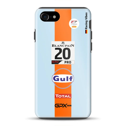 Gulf Porsche GT Livery – Custodia premium personalizzata per iPhone