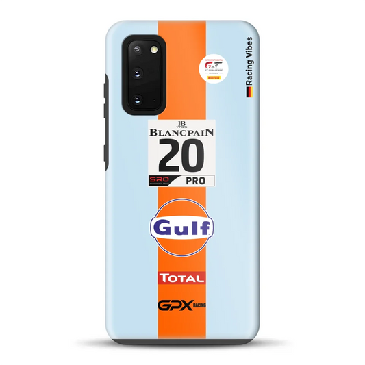 Gulf Porsche GT Livery  - Individuelle Premium Hülle für Samsung