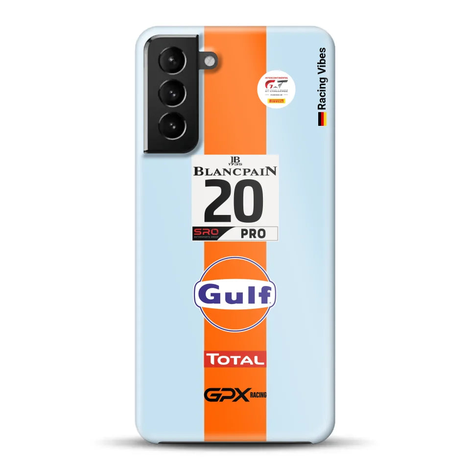 Gulf Porsche GT Livery - Customized hardcase cover for Samsung