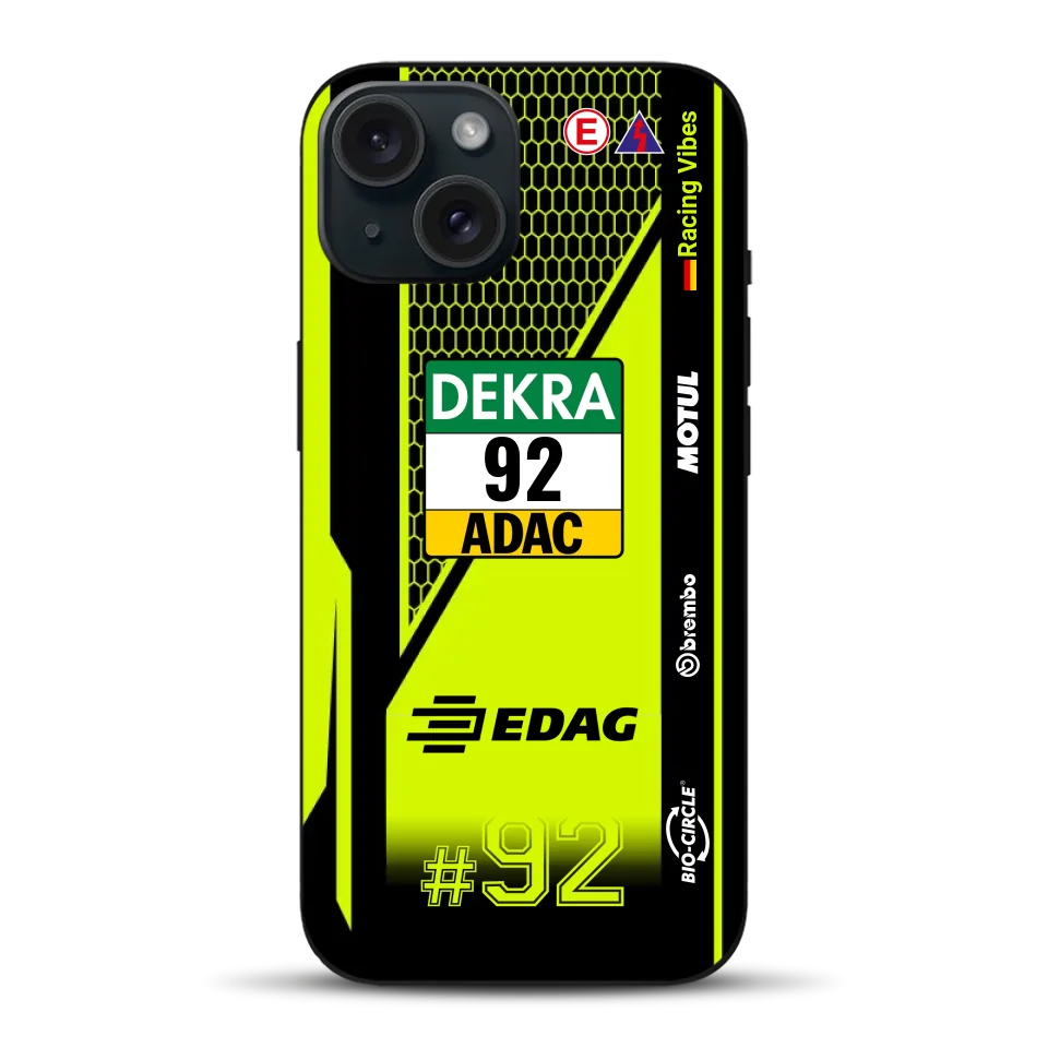 Huracán GT3 EVO2 #92 DTM Champion 2024 Livery - Custodia per cellulare personalizzata per iPhone