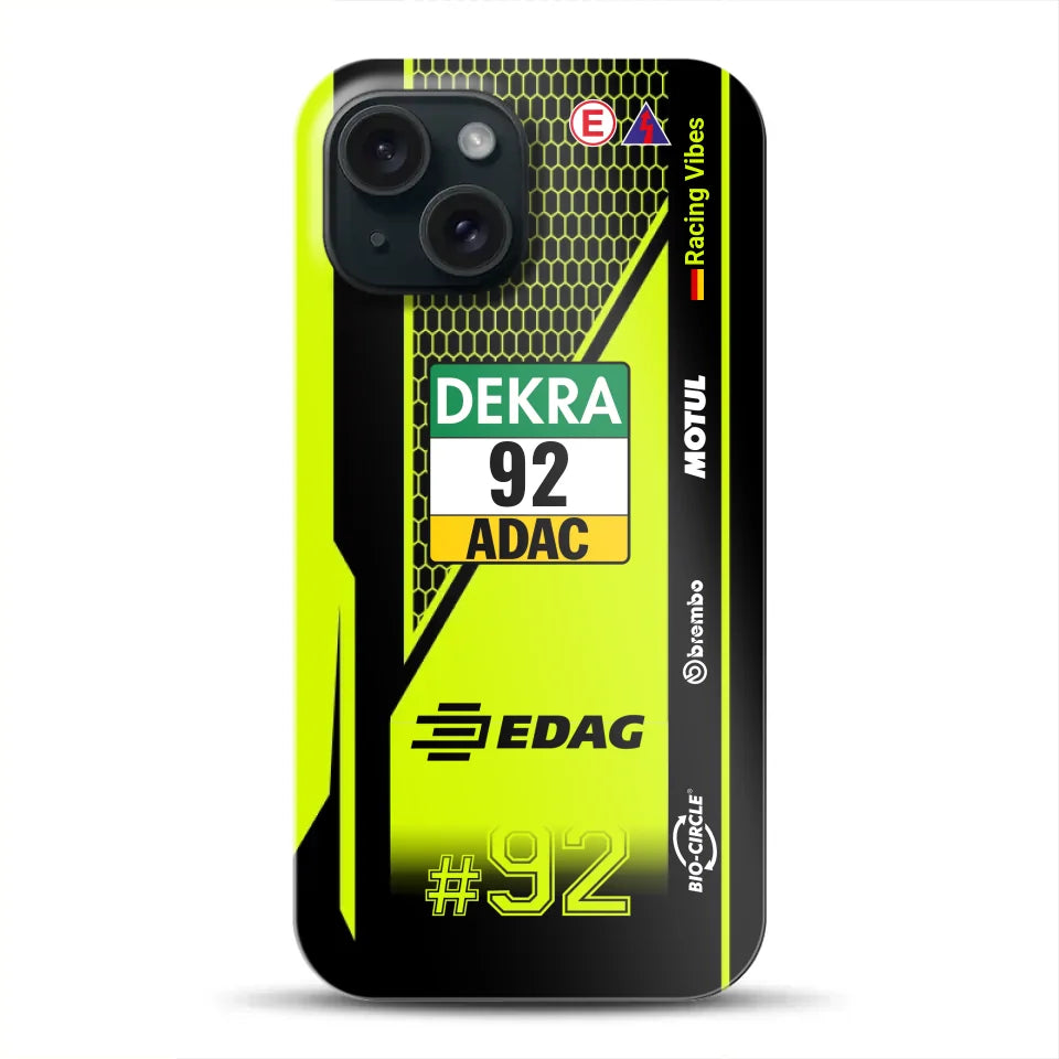 Huracán GT3 EVO2 #92 DTM Champion 2024 Livery - Customized Premium Case for iPhone