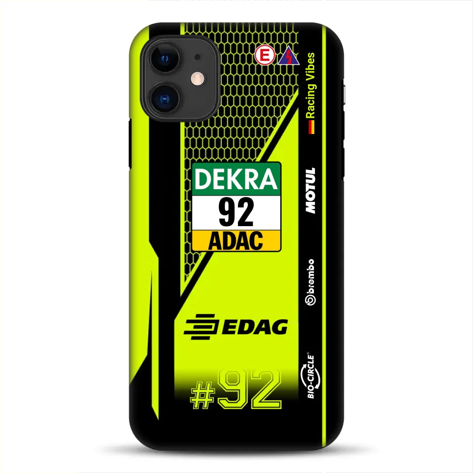 Huracán GT3 EVO2 #92 DTM Champion 2024 Livery - Customized Premium Case for iPhone