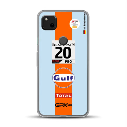 Gulf Porsche GT Livery - Custodia per cellulare personalizzata per Google