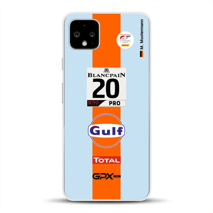 Gulf Porsche GT Livery - Custodia per cellulare personalizzata per Google