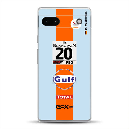Gulf Porsche GT Livery - Custodia per cellulare personalizzata per Google