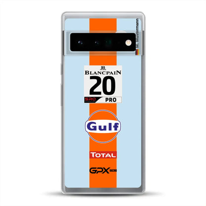 Gulf Porsche GT Livery - Custodia per cellulare personalizzata per Google