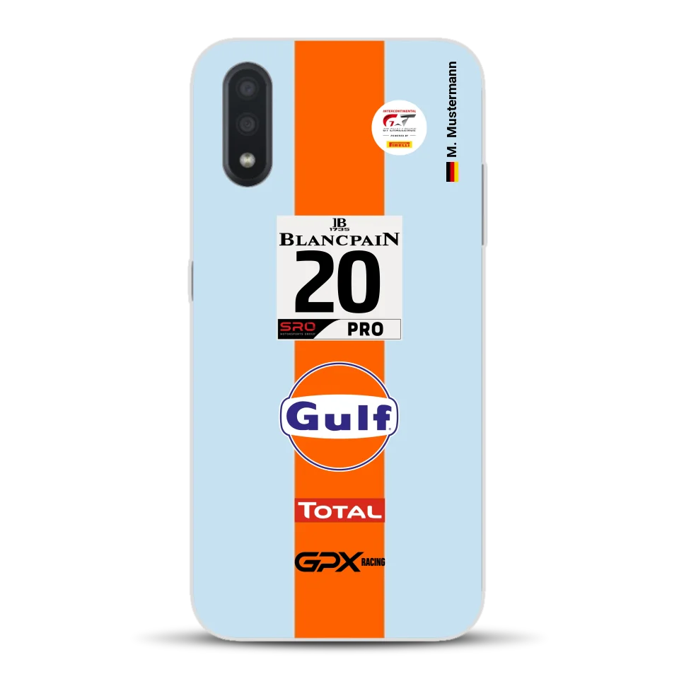 Gulf Porsche GT Livery - Custom phone case for Samsung