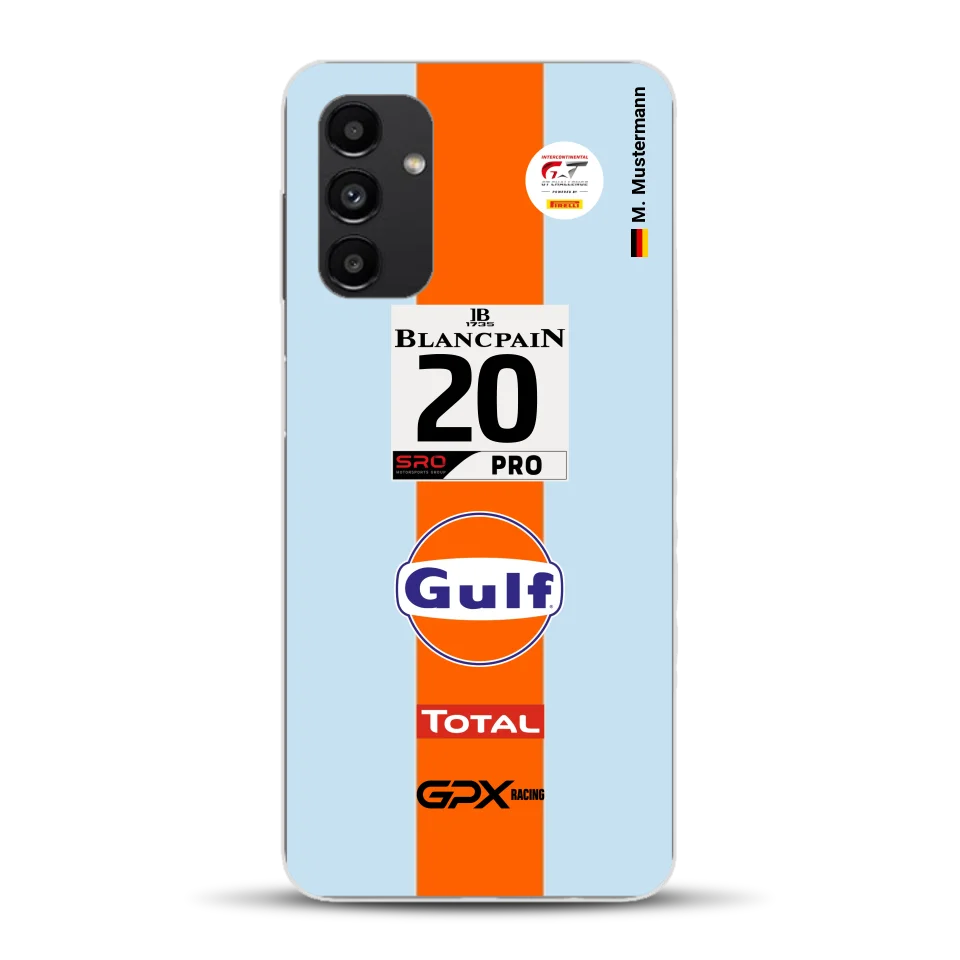 Gulf Porsche GT Livery - Custom phone case for Samsung