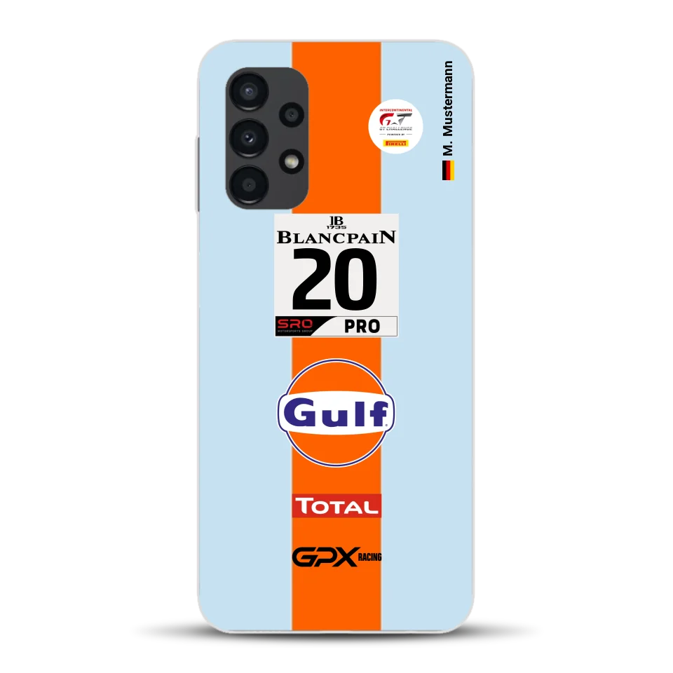 Gulf Porsche GT Livery - Custom phone case for Samsung